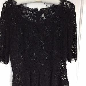 Aritzia Babaton Lace Peplum Blouse - Size 8